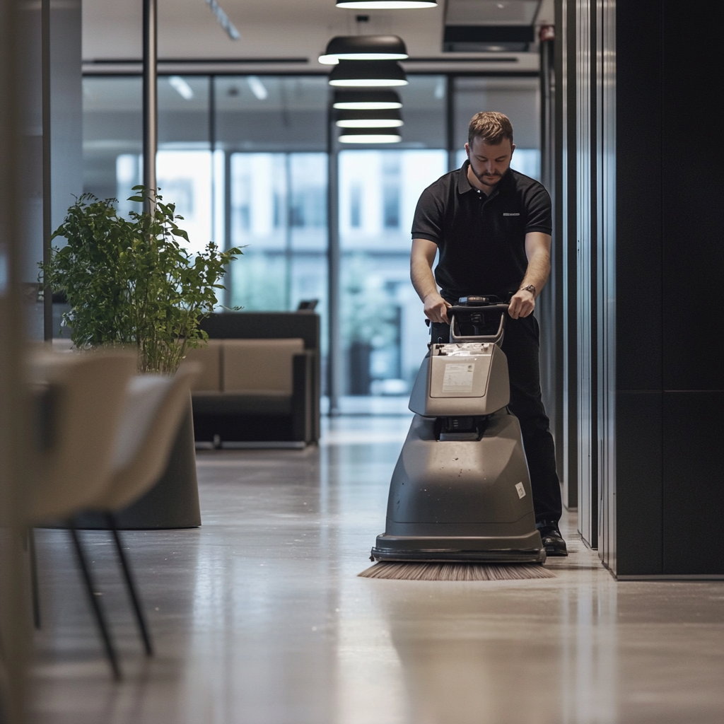 Project cleaning and floor care during shutdown